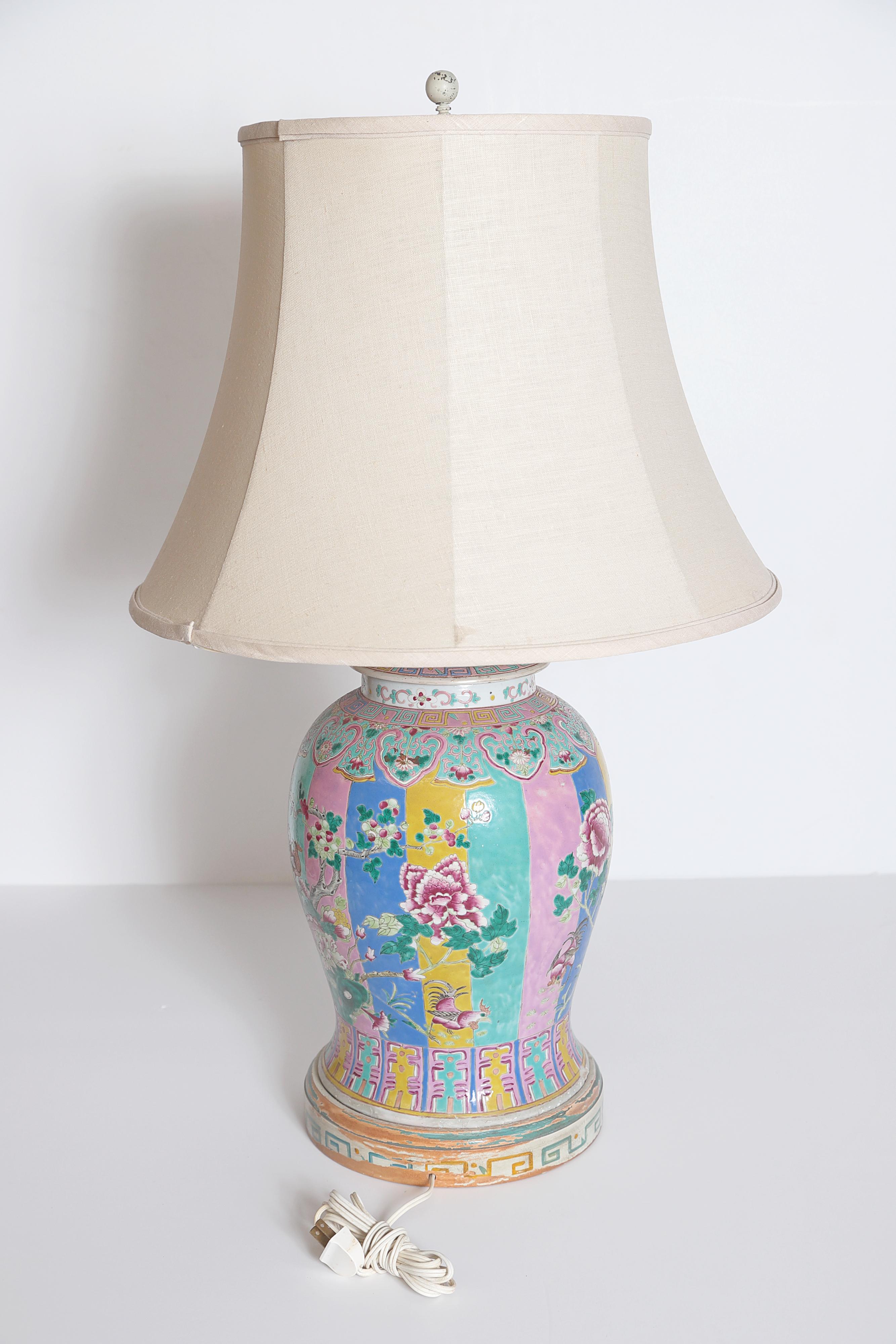 antique chinese ginger jar lamps