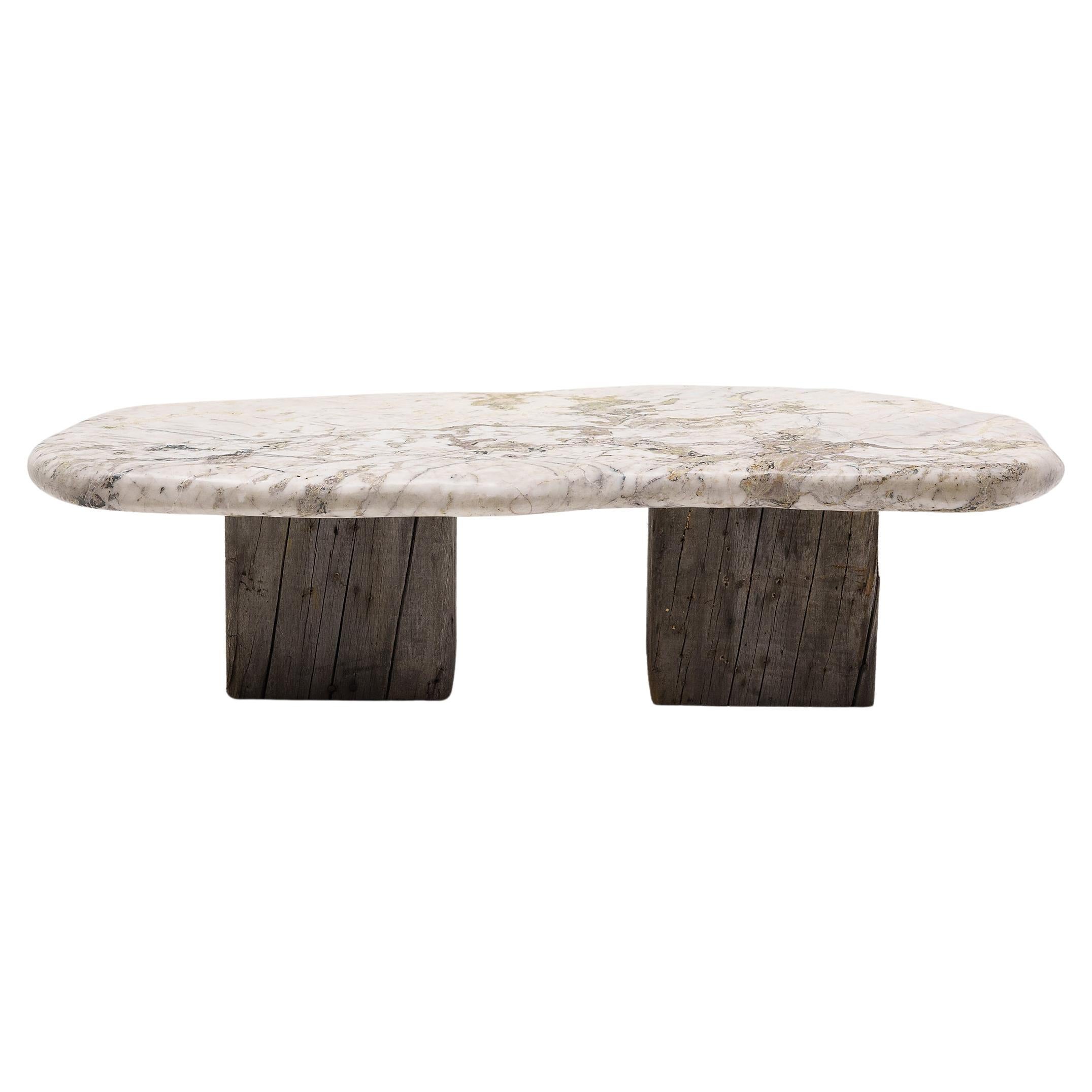 Chinese Glacial Meditation Stone Table For Sale