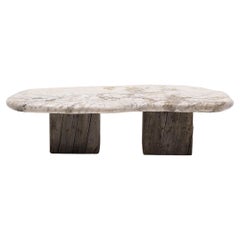 Chinesischer Glacial Meditationsstein-Tisch aus Stein