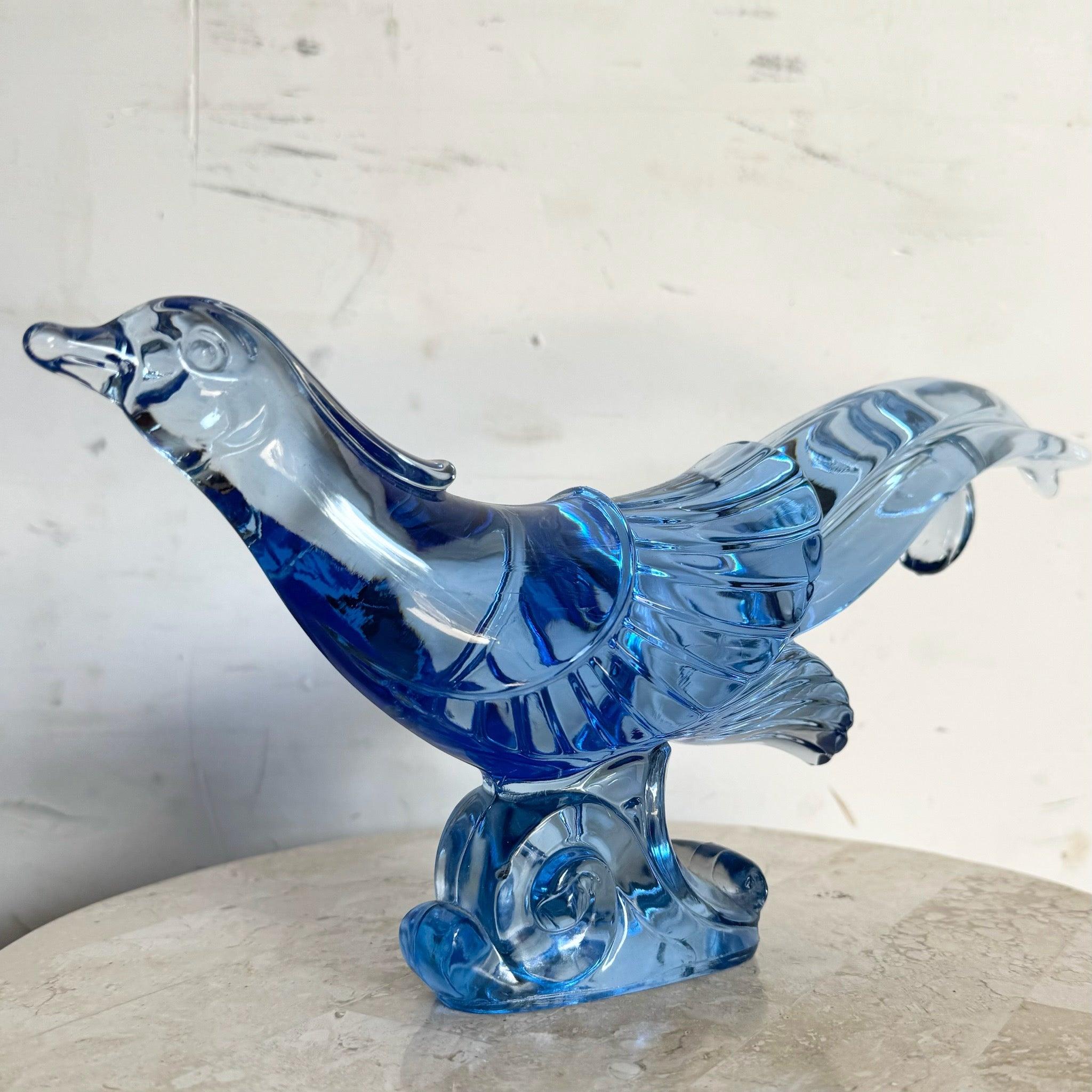 Vetro Scultura di uccello fagiano in vetro cinese in vendita