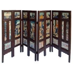 Chinese Glass Tile Folding Screen/Fireplace Front