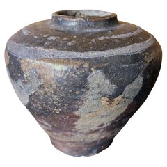 Chinese Glazed Ceramic Kitchen Jar c. 1950