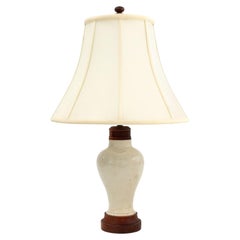 Chinese Glazed Stoneware Vase as Lamp