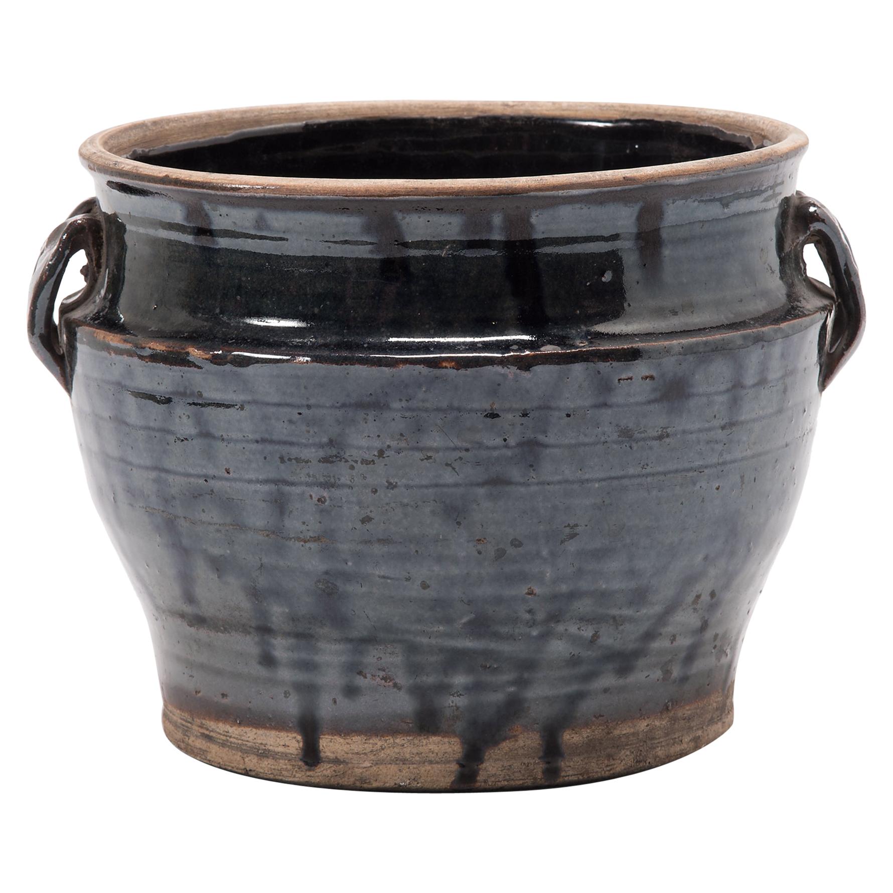 Chinese Glazed Vinegar Jar, circa 1900