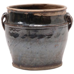 Antique Chinese Glazed Vinegar Jar, circa 1900