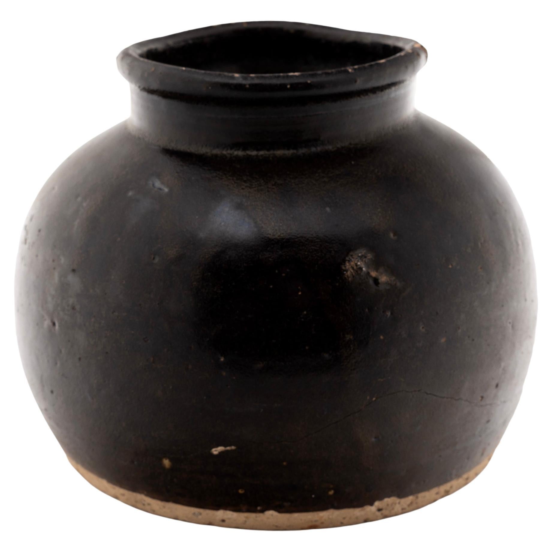 Chinese Glazed Wine Jar, circa 1900 For Sale