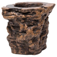 Chinese Gnarled Root Brush Pot, c. 1900