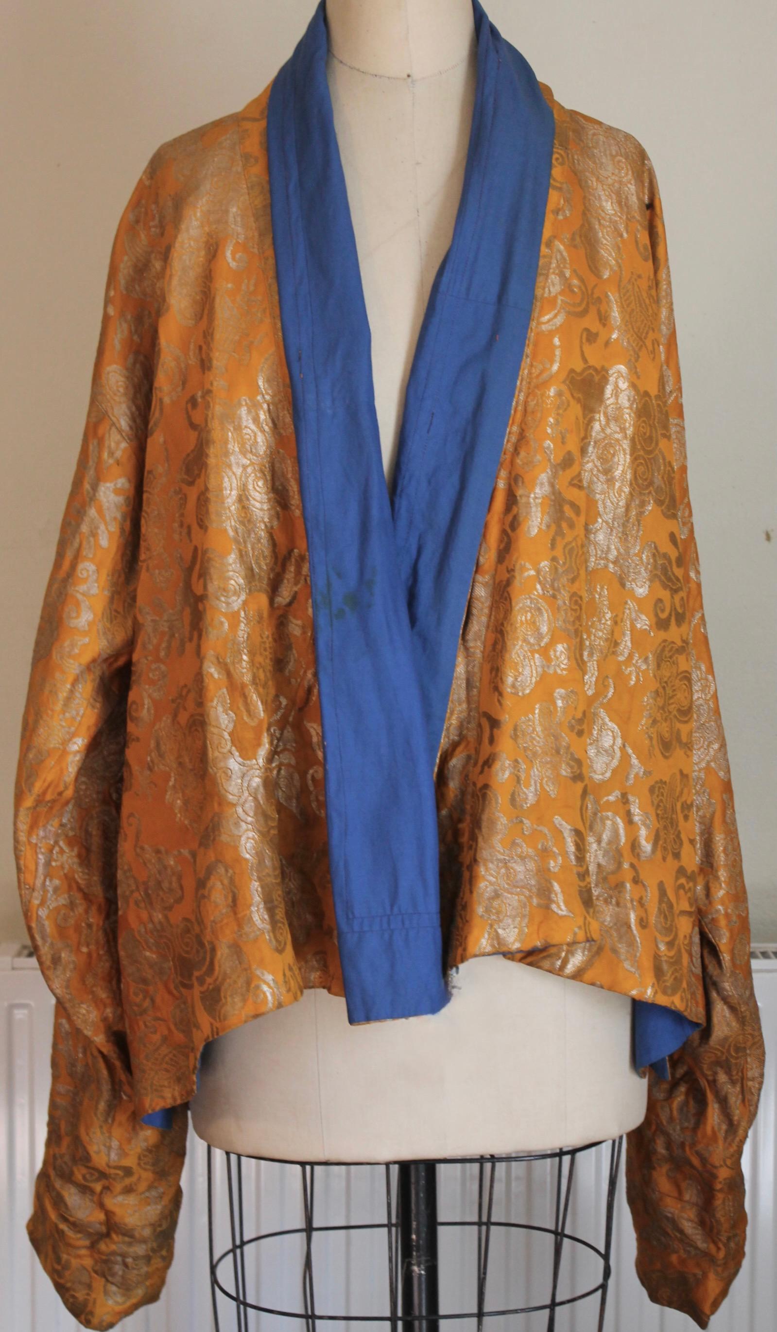 Brown Chinese Gold Jacket For Sale