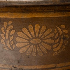 Chinese Golden Chrysanthemum Terracotta Pot