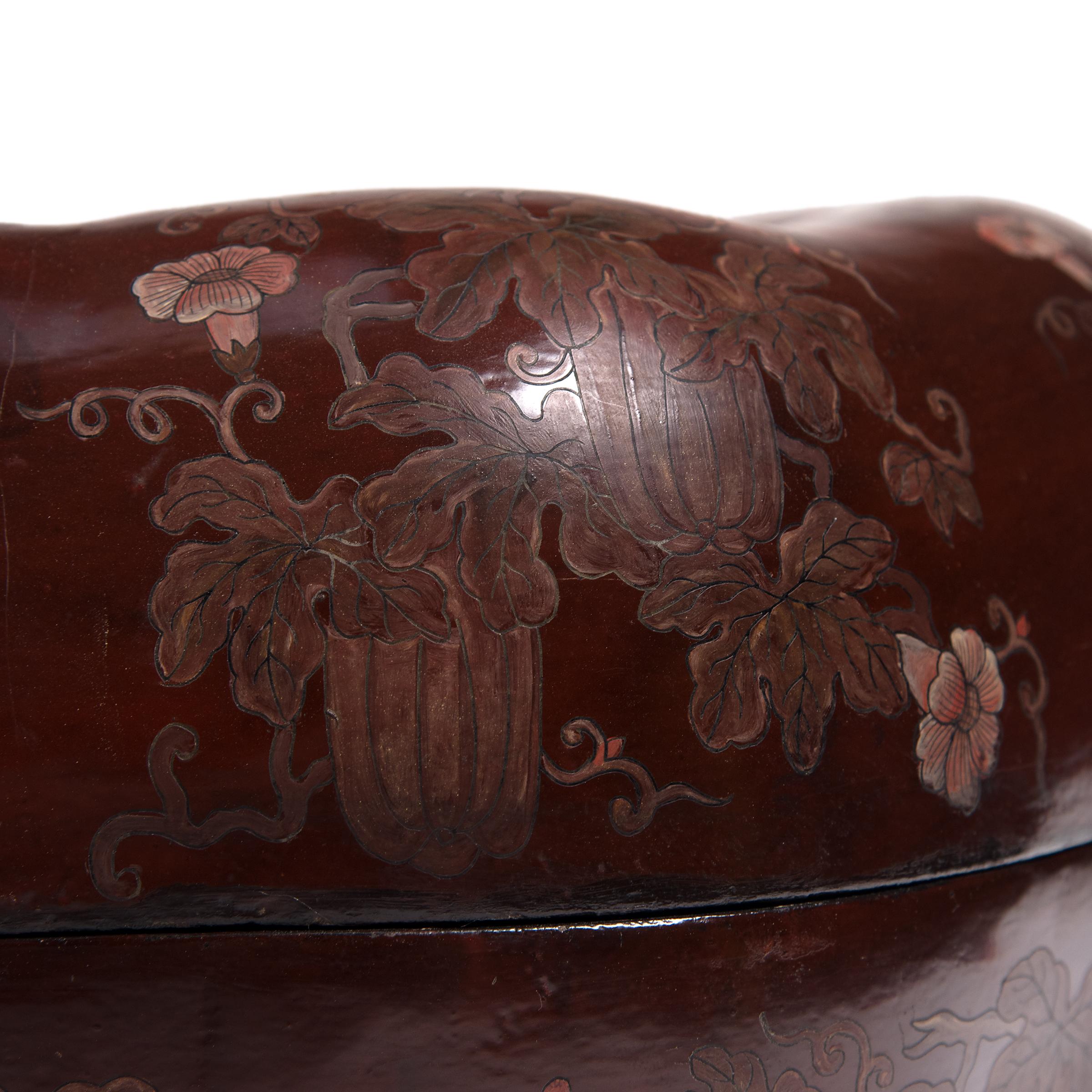 Chinese Gourd-Form Presentation Box, circa 1850 For Sale 1