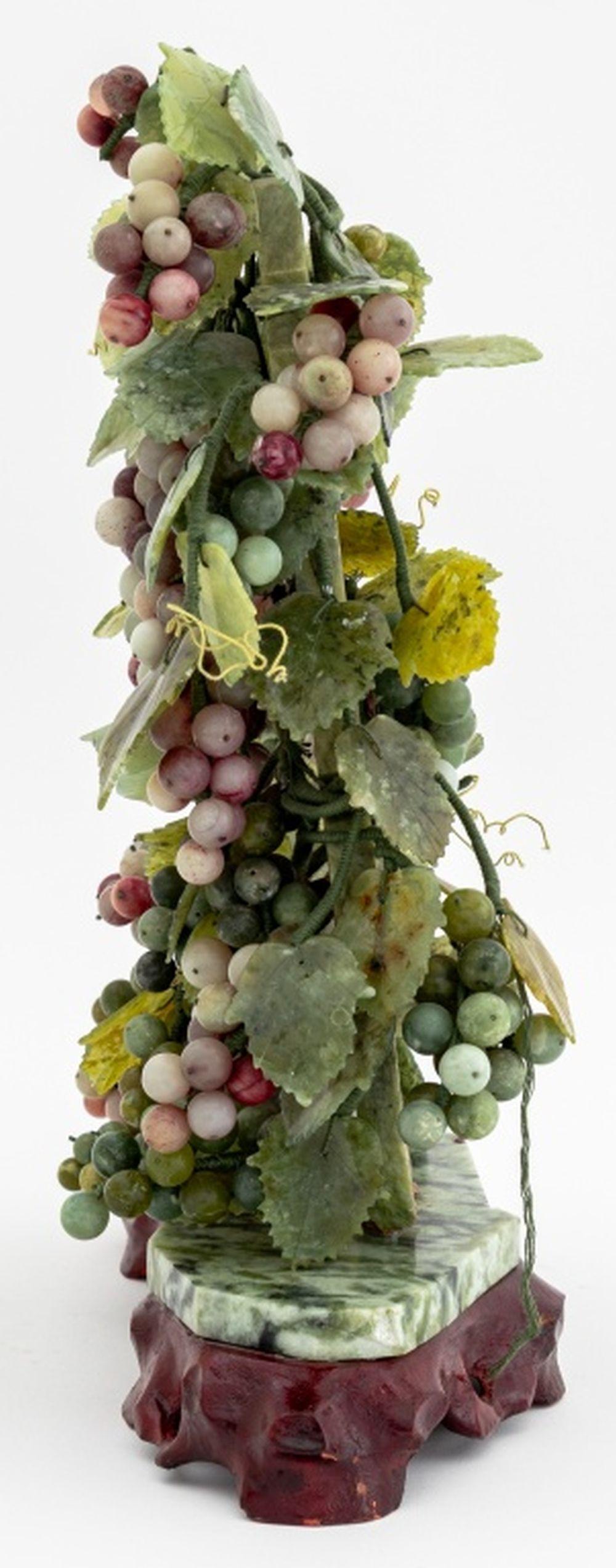 20th Century Chinese Grapevine Jade Sculpture For Sale