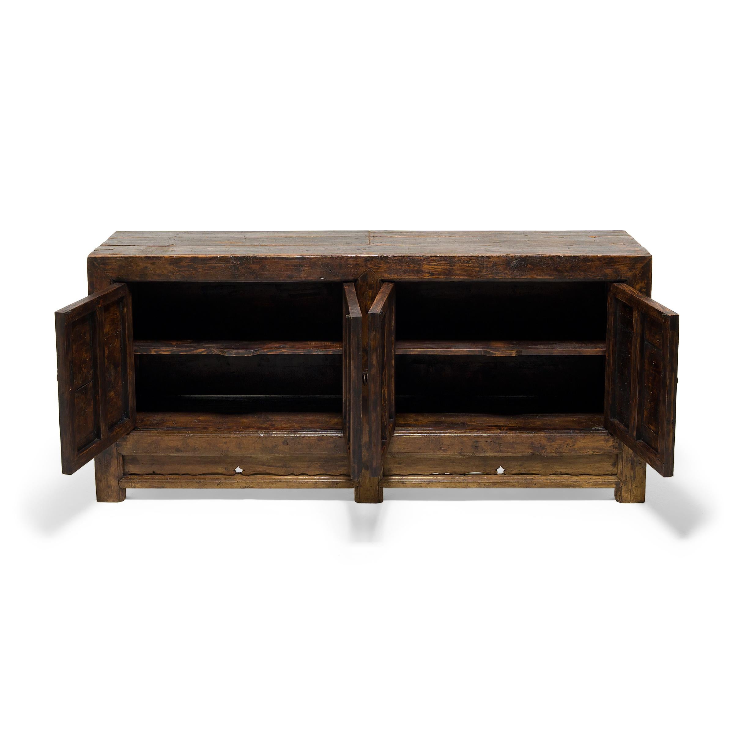 Pine Chinese Great Plains Coffer, c. 1880 For Sale
