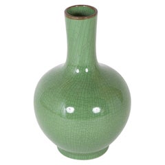 Chinese Green Glaze Large Scale Vase
