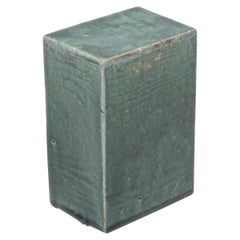 Antique Chinese Green Glazed Ceramic Headrest