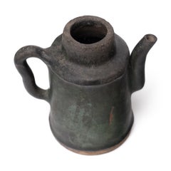 Chinese Green Glazed Condiment Pot, c. 1800