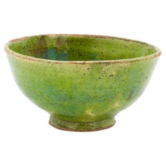 Chinese Green Glazed Footed Bowl, C. 1850