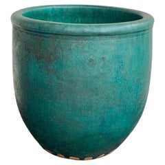 Chinese Green Glazed Jar / Planter, c. 1900