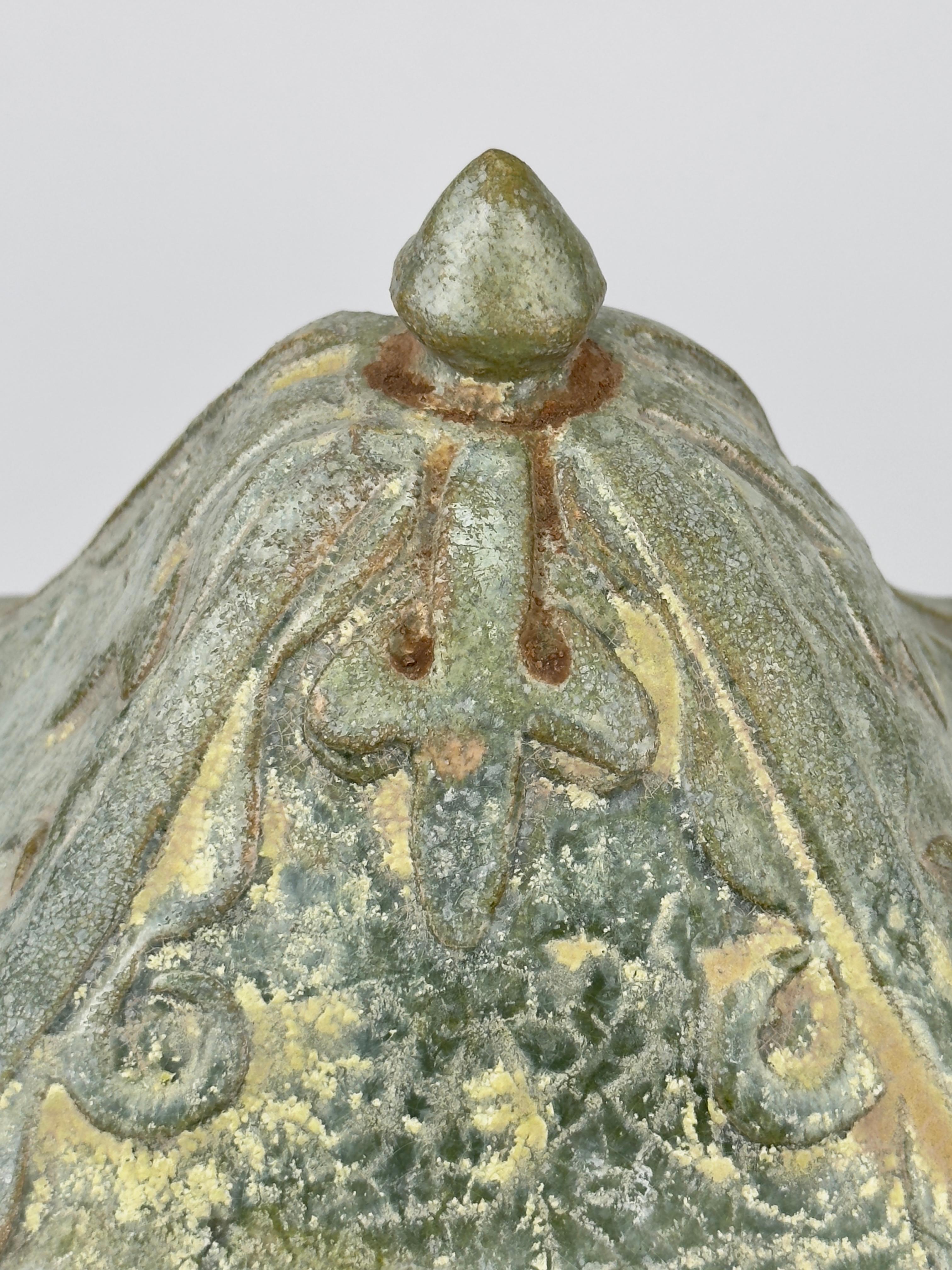 Stoneware Green-glazed model of a shrine, Han dynasty For Sale