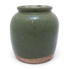 Chinese Green Glazed Pickling Jar