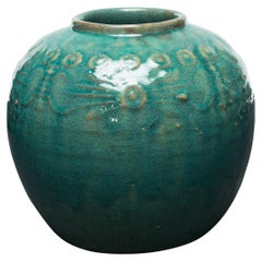 Chinese Green Glazed Salt Jar, c. 1900