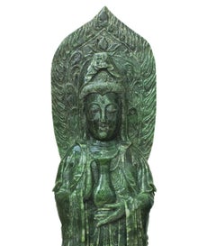 Chinese Green Hardstone Carving, China, 20th Century