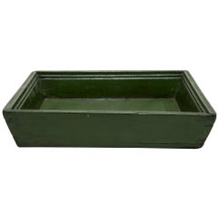 Chinese Green Lacquer Tray