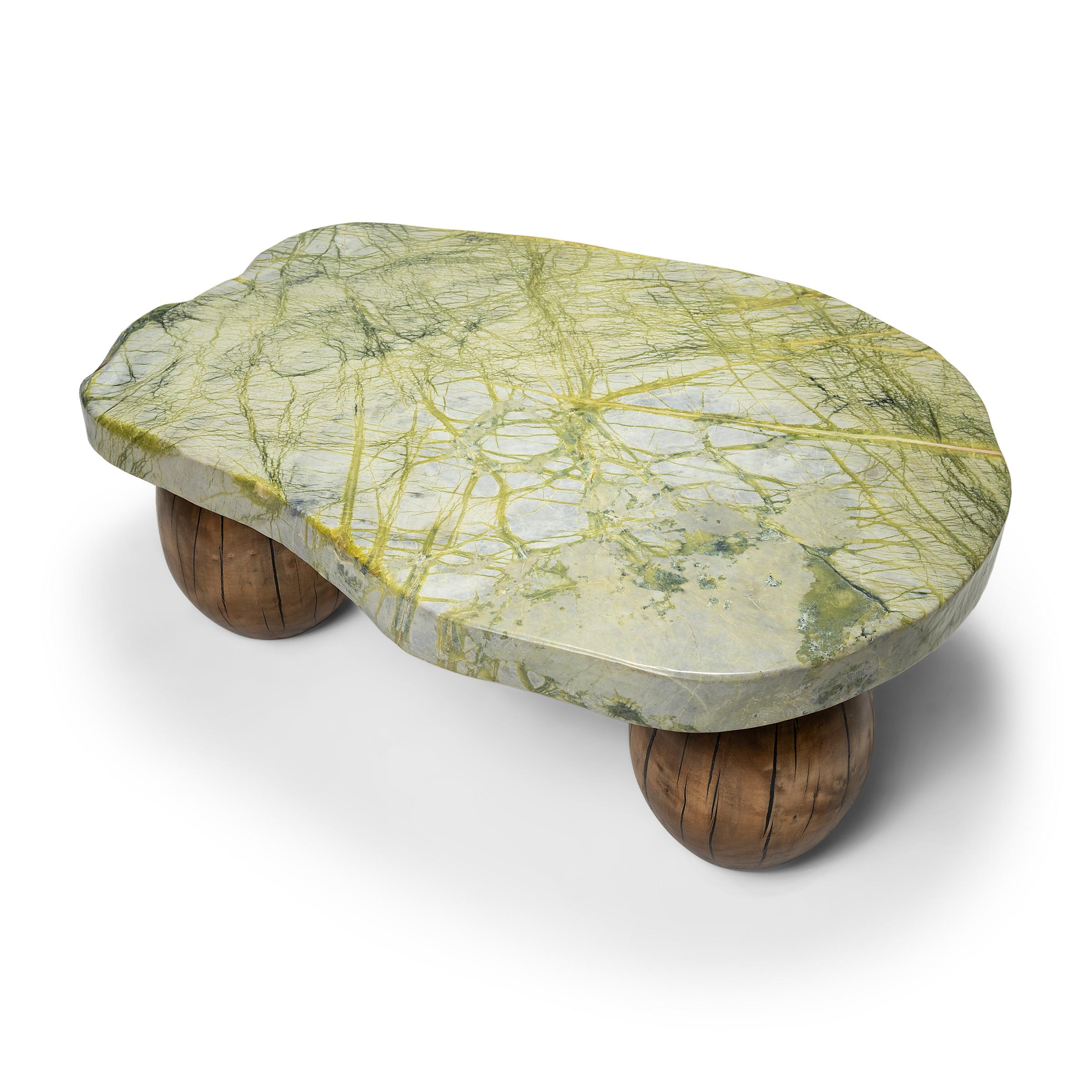 Organic Modern Chinese Greenery Meditation Stone Table