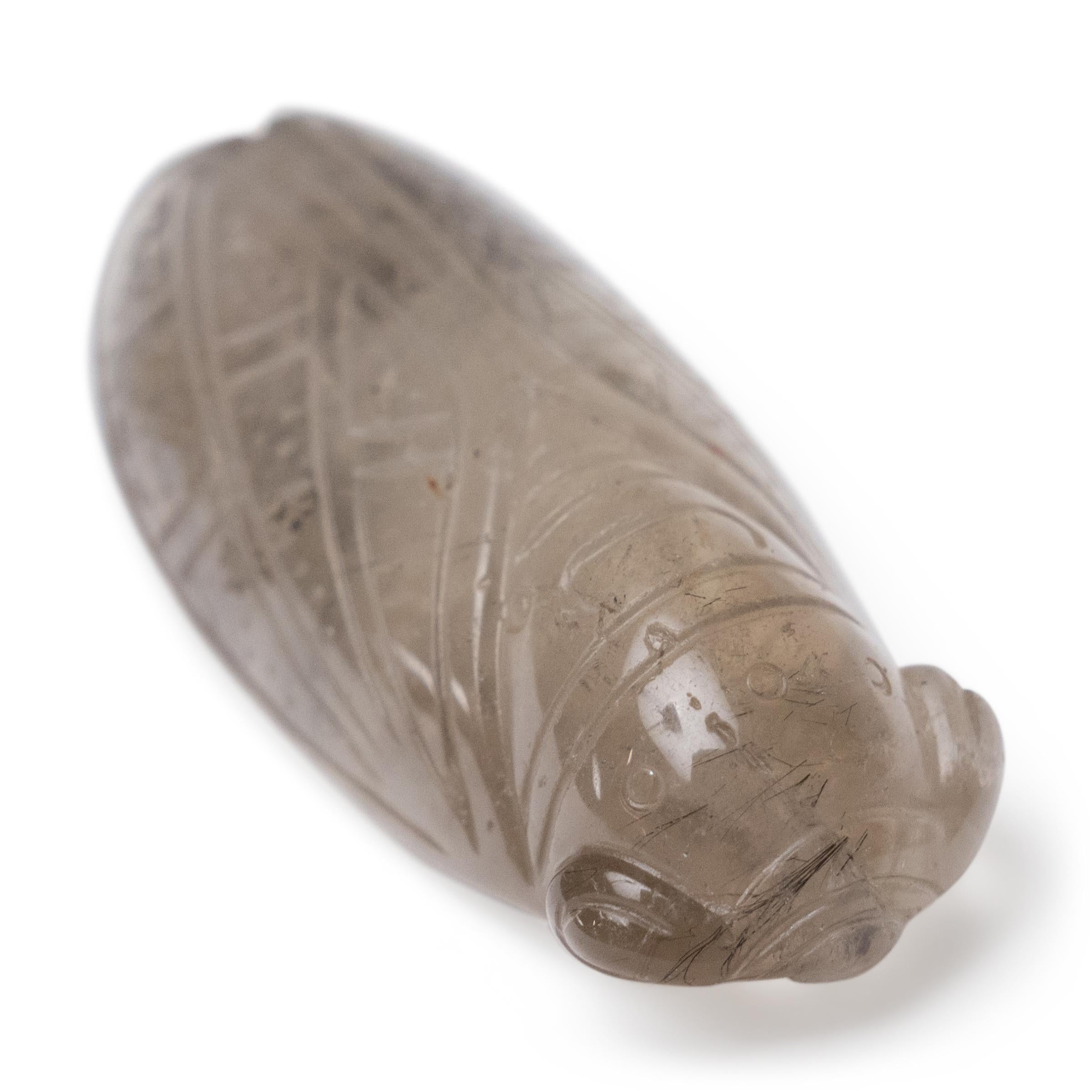 Chinois A.I.C Cicada, charme chinois en quartz capillaire, c. 1900 en vente