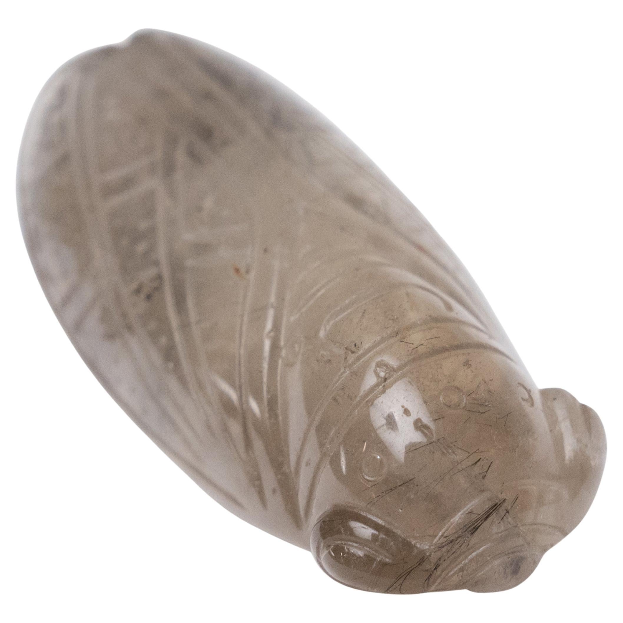 A.I.C Cicada, charme chinois en quartz capillaire, c. 1900 en vente