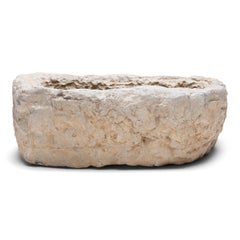 Chinese Half Moon Stone Trough, c. 1850