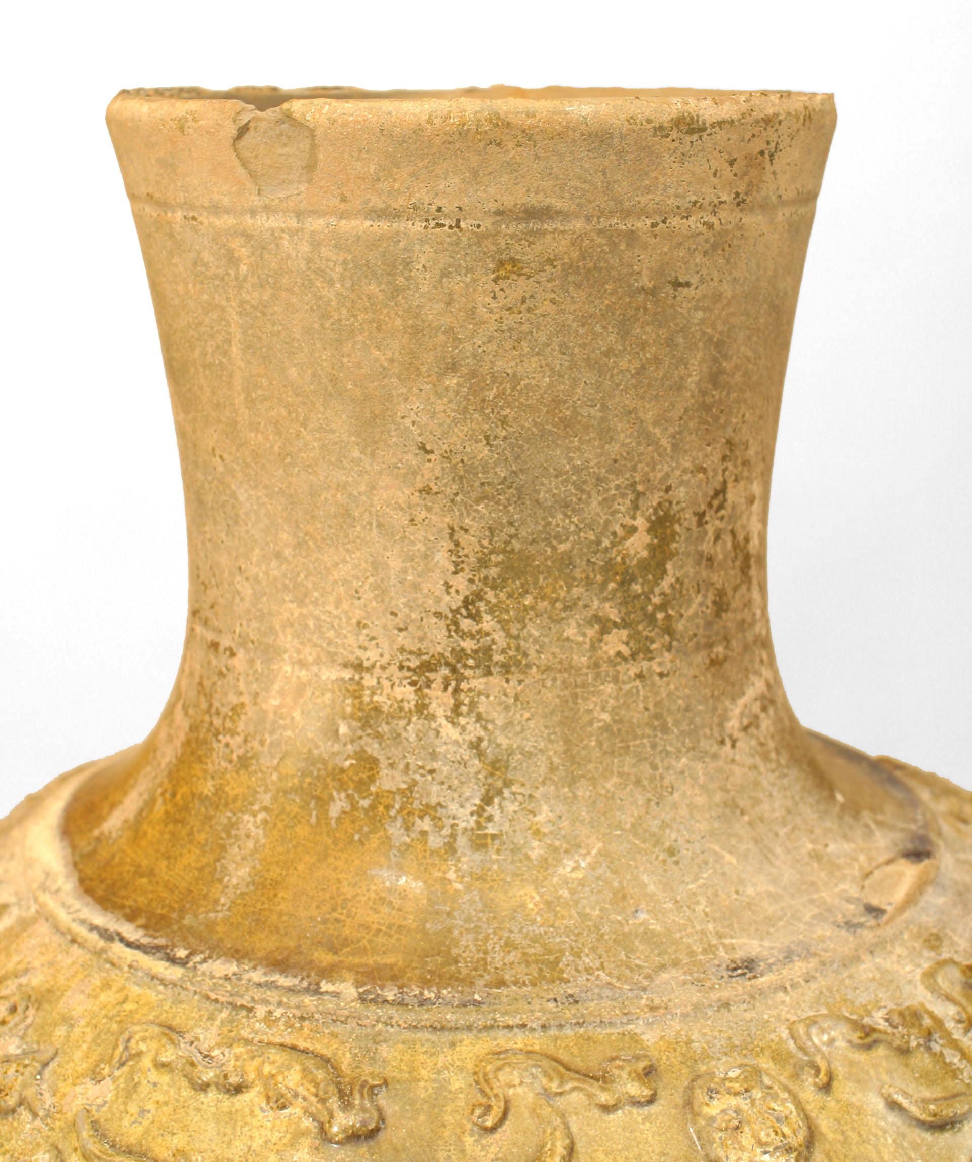 Vaso di porcellana smaltato d'ambra cinese Han in vendita 1