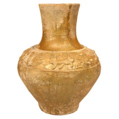Vaso di porcellana smaltato d'ambra cinese Han