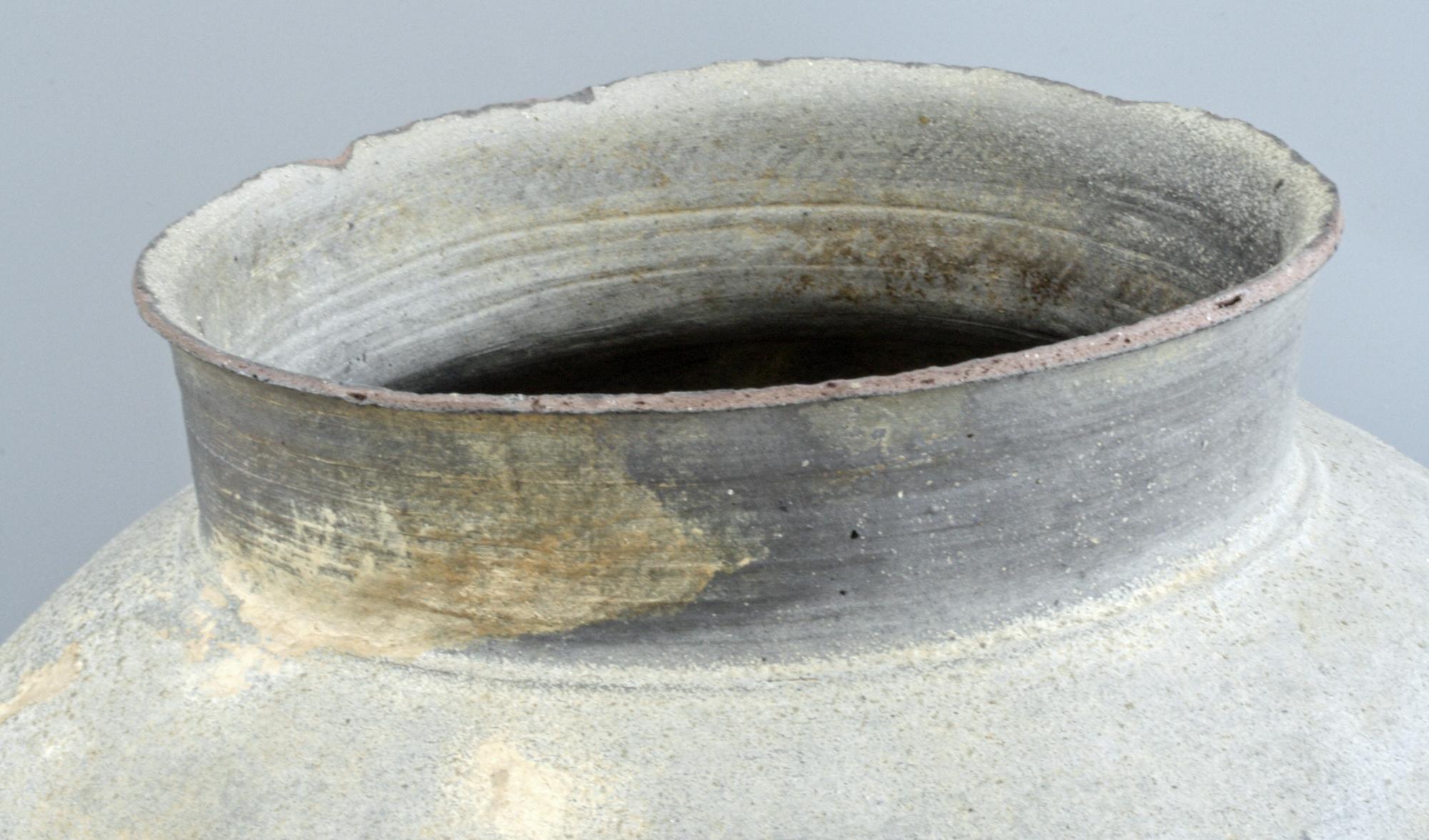 Chinese Han Dynasty Ash Glazed Pottery Jar 206BC-220AD 8