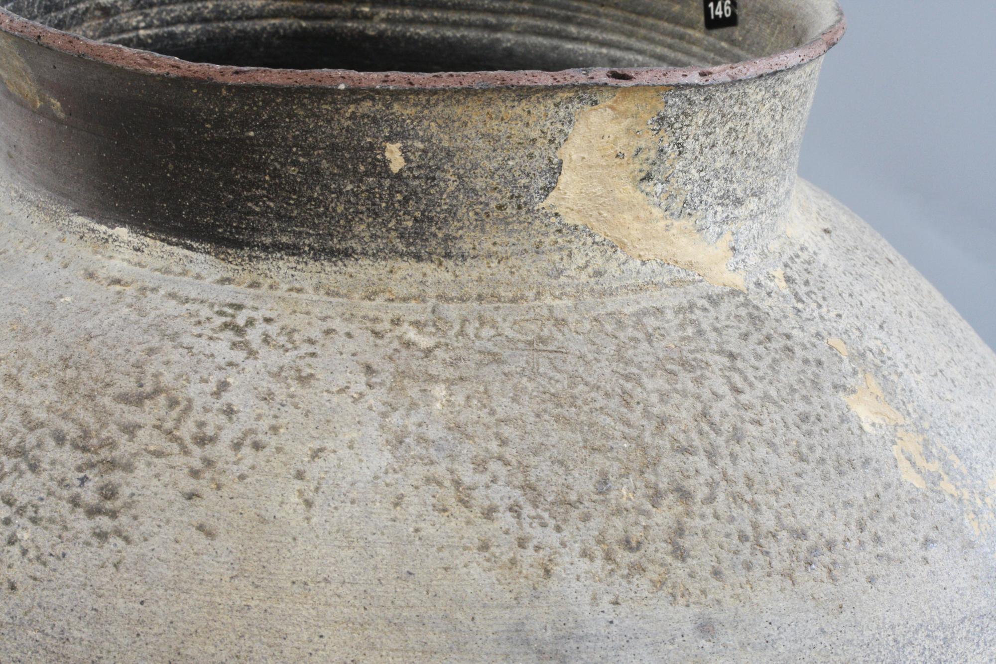 Chinese Han Dynasty Ash Glazed Pottery Jar 206BC-220AD 12
