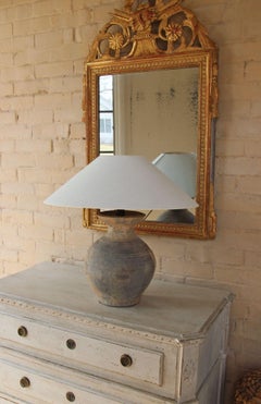 Chinese Han Dynasty Large Unglazed Jar Mounted as Table Lamp