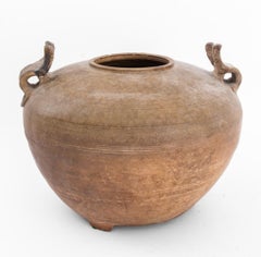 Chinese Han Dynasty Stoneware Storage Vessel
