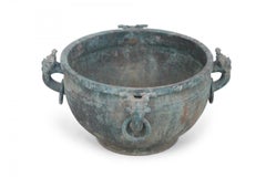 Chinese Han Dynasty Style Patinated Bronze Pot