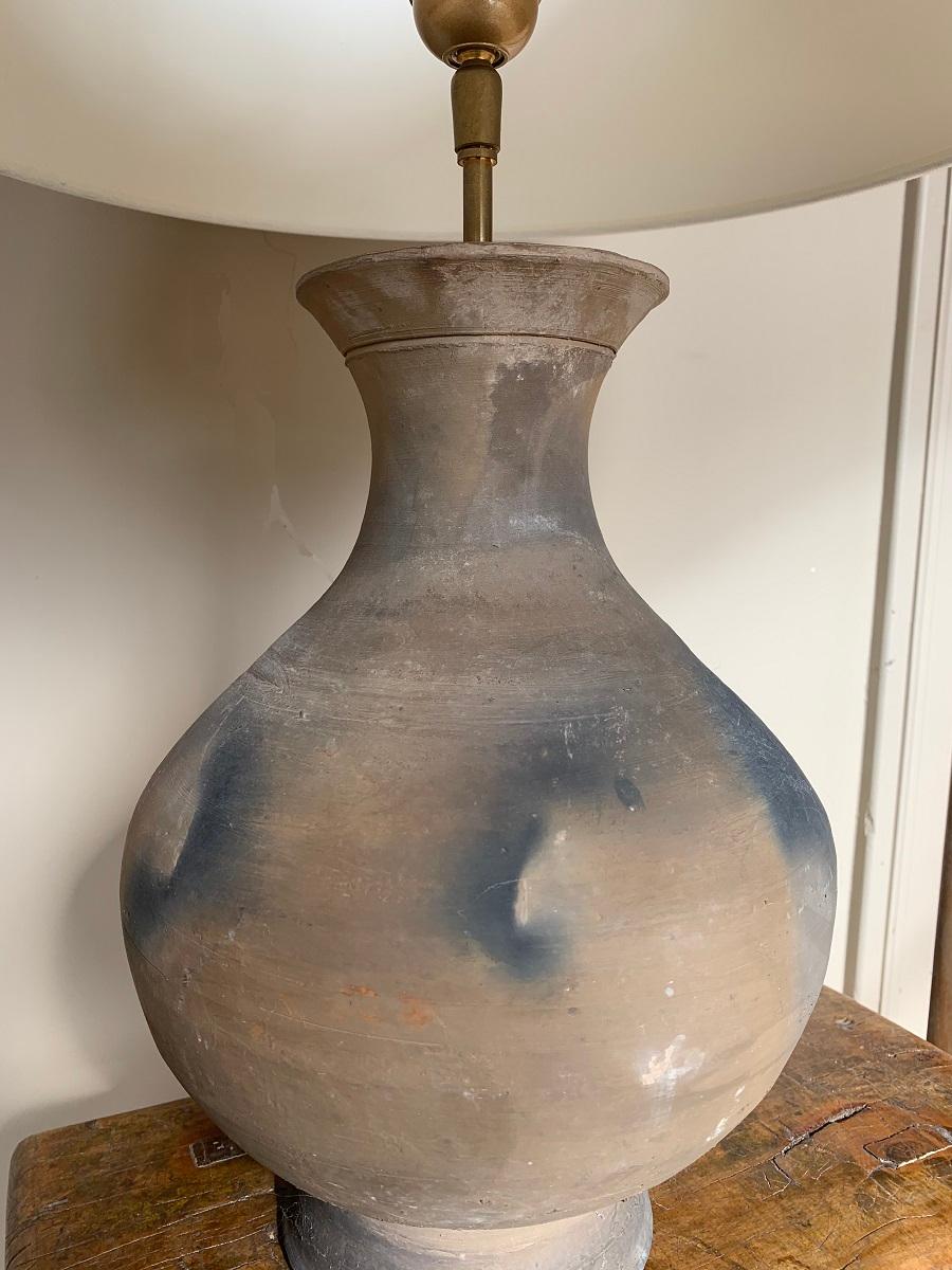 19th Century Chinese Han Vase Table Lamp