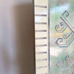 Chinese Hand Carved and Painted Native Tribal Room Divider - 4 Panels