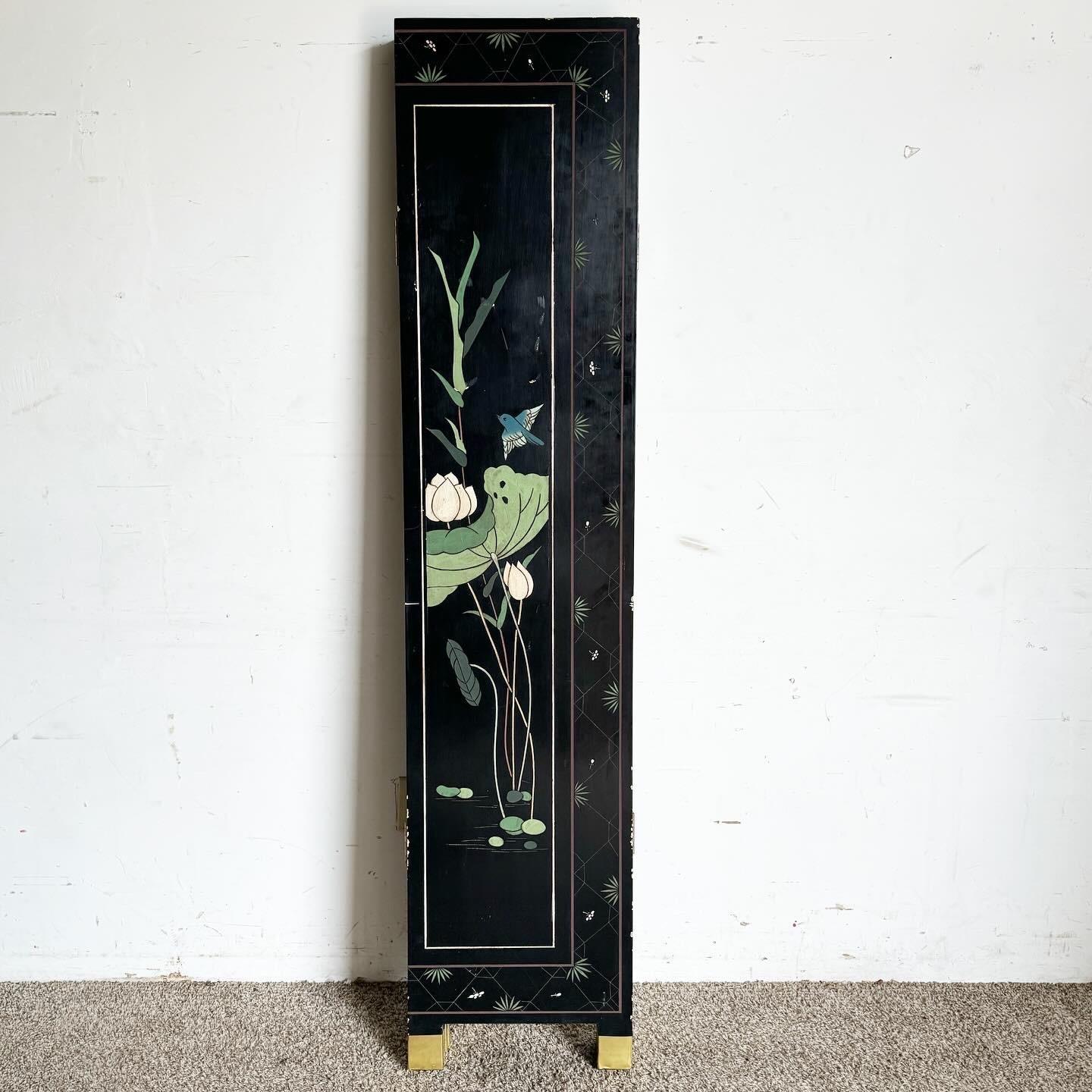 Unknown Chinese Hand Carved and Painted Room Divider/Screen For Sale