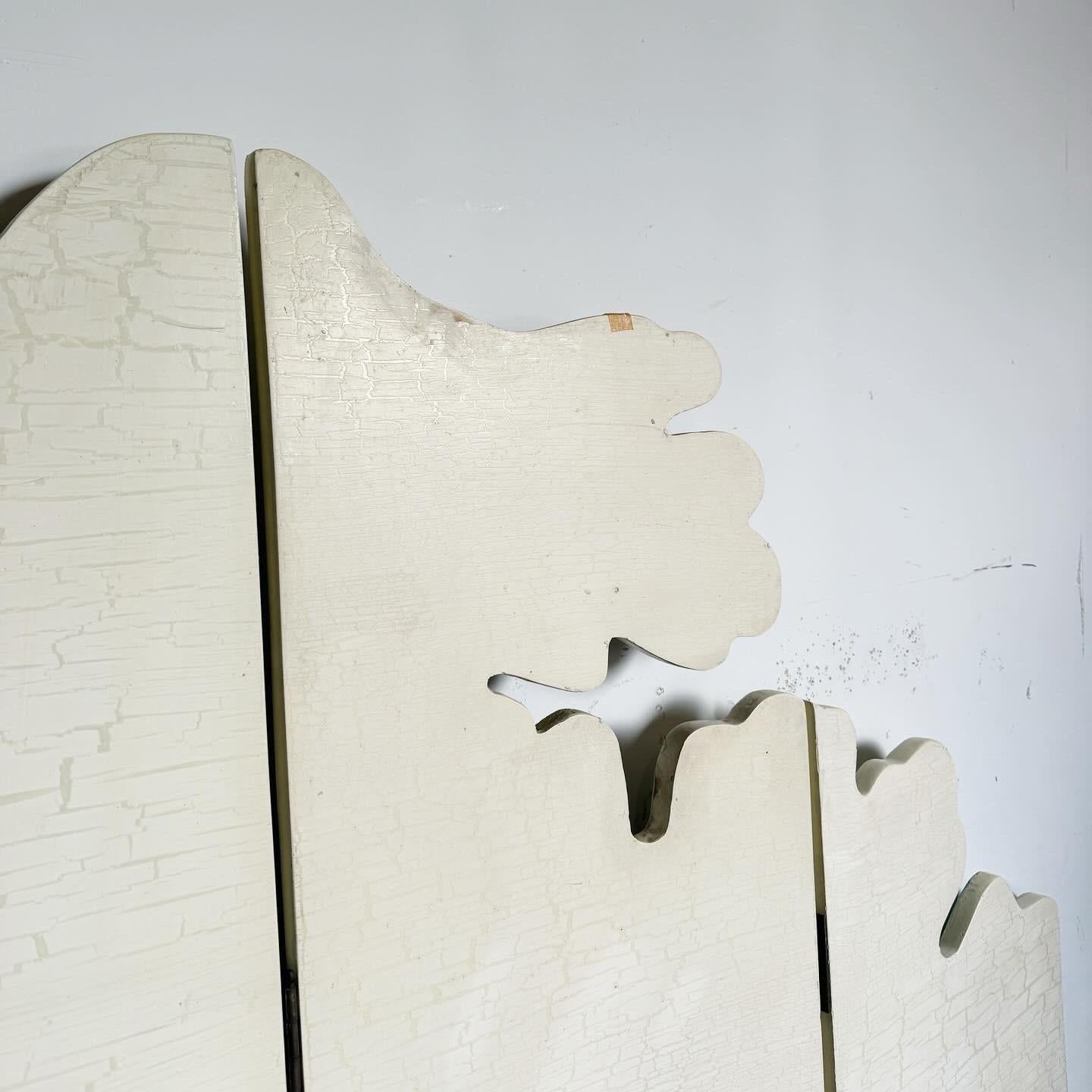 Chinese Hand Carved Flowers and Ducks Sculpted Room Divider Screen - 8 Panels For Sale 5