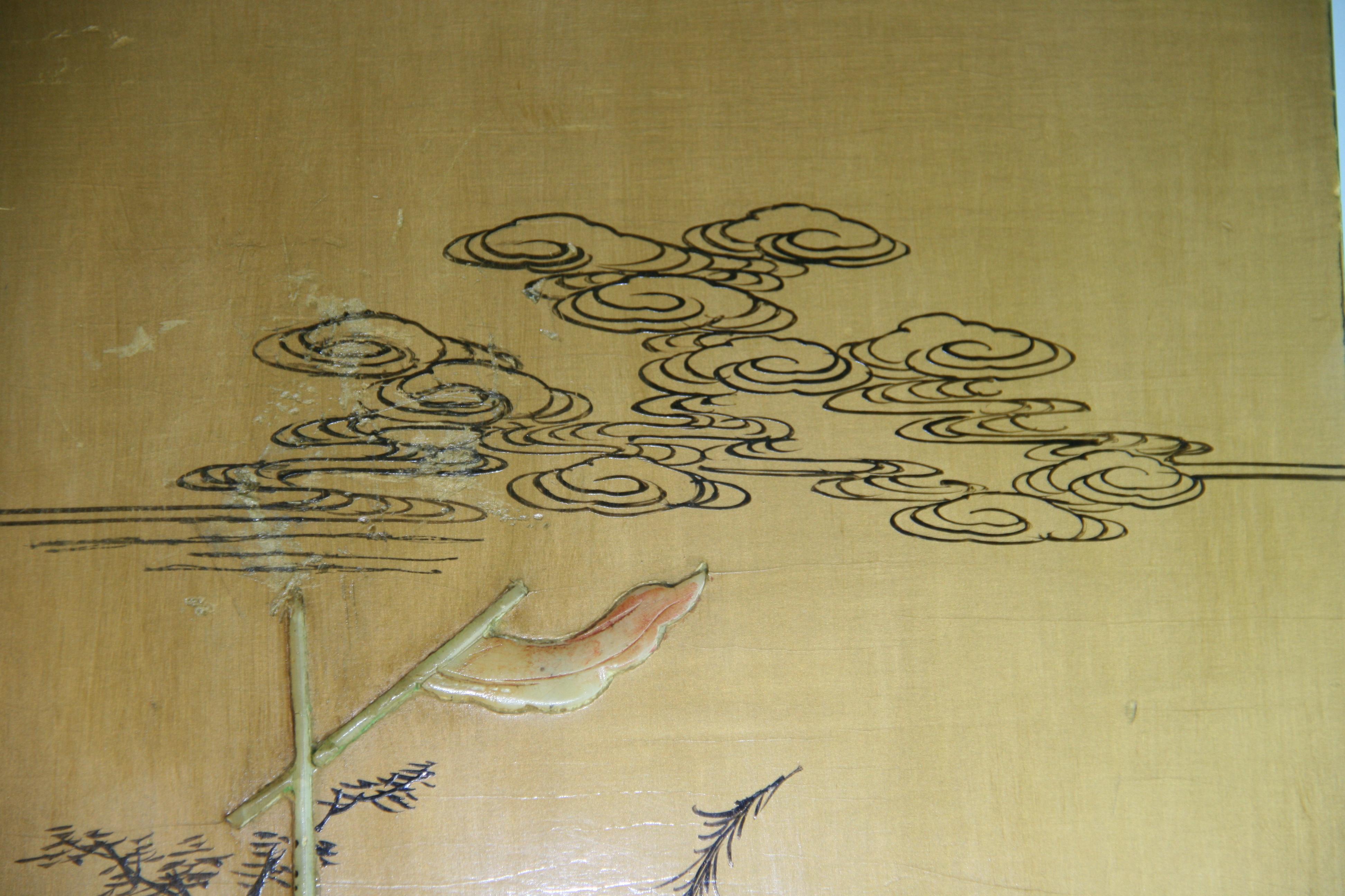 Chinesische, handgeschnitzte, figürliche Wandtafel #1 aus Stein im Angebot 5