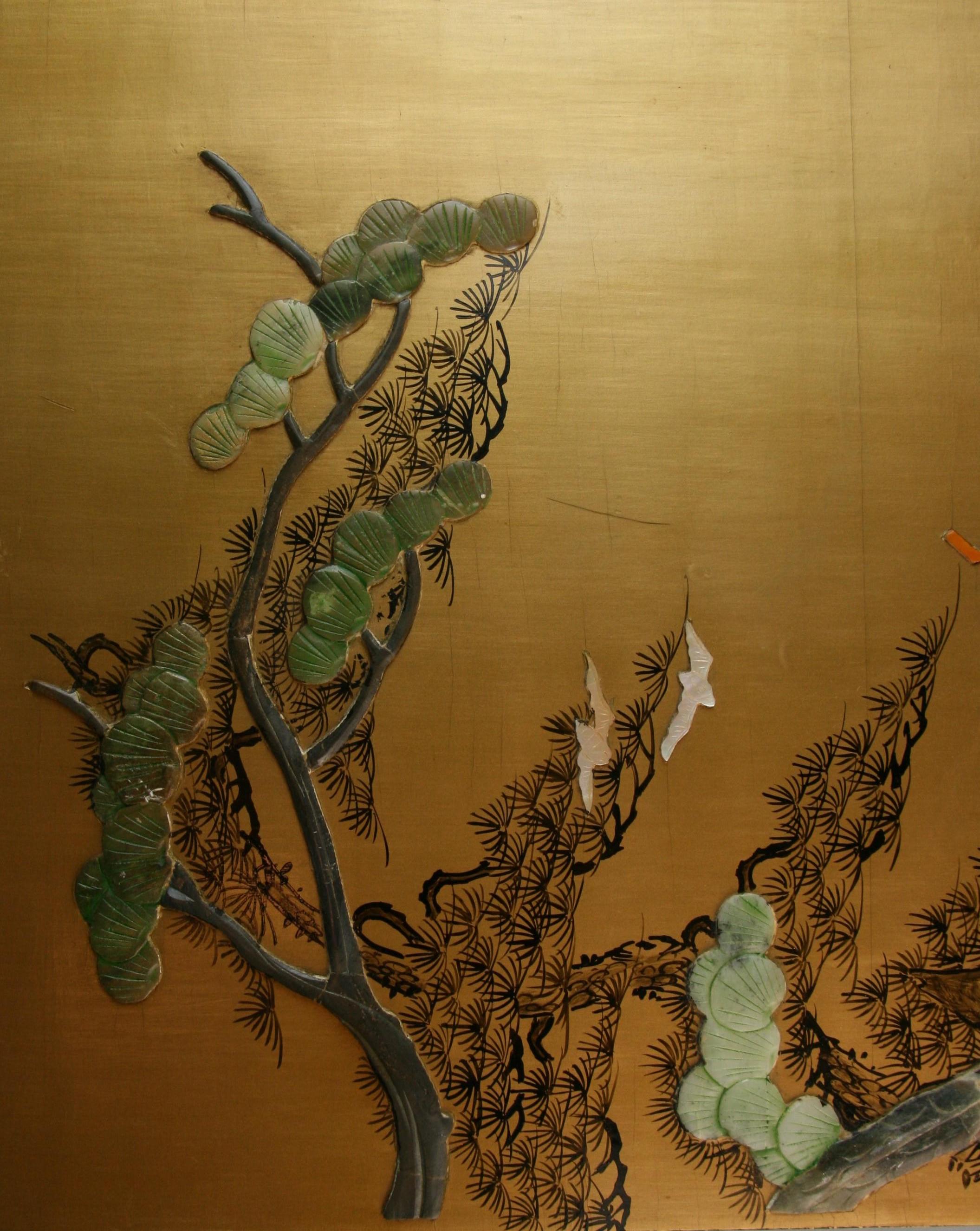 Chinesische handgeschnitzte figurale Wandtafel aus Stein #2, Chinesisch im Angebot 4