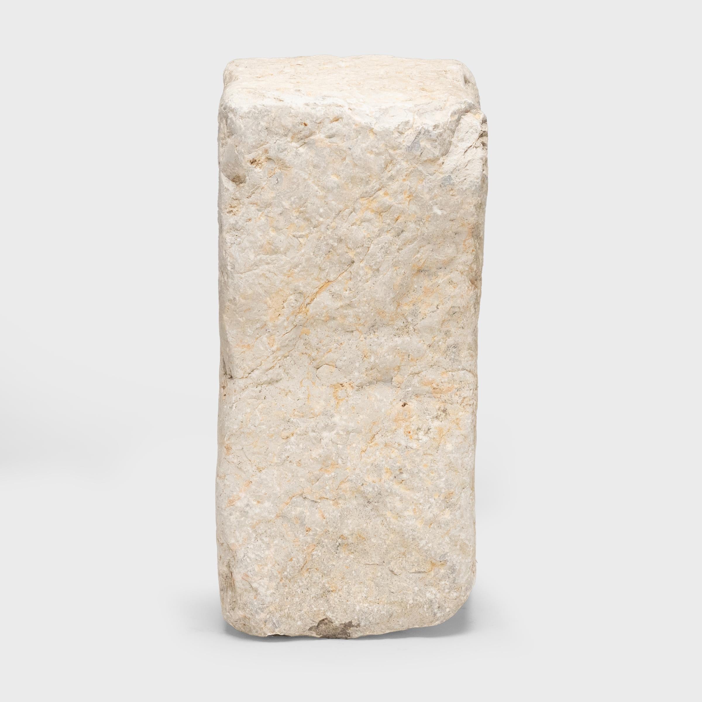 Hand-Carved Chinese Hand-Chiseled Anchor Stone, c. 1850