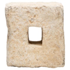 Antique Chinese Hand-Chiseled Anchor Stone, c. 1850