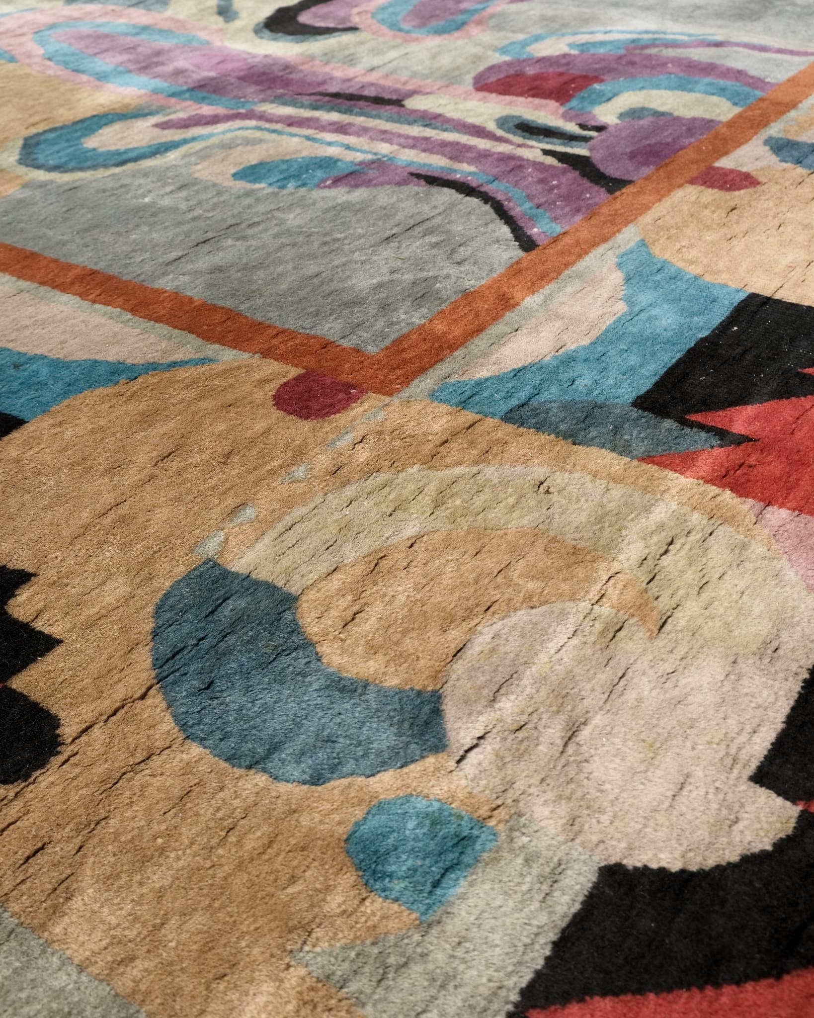Tapis chinois noué à la main Excellent état - En vente à London, GB