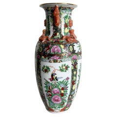 Chinese Hand Painted Multi Colored Vase
