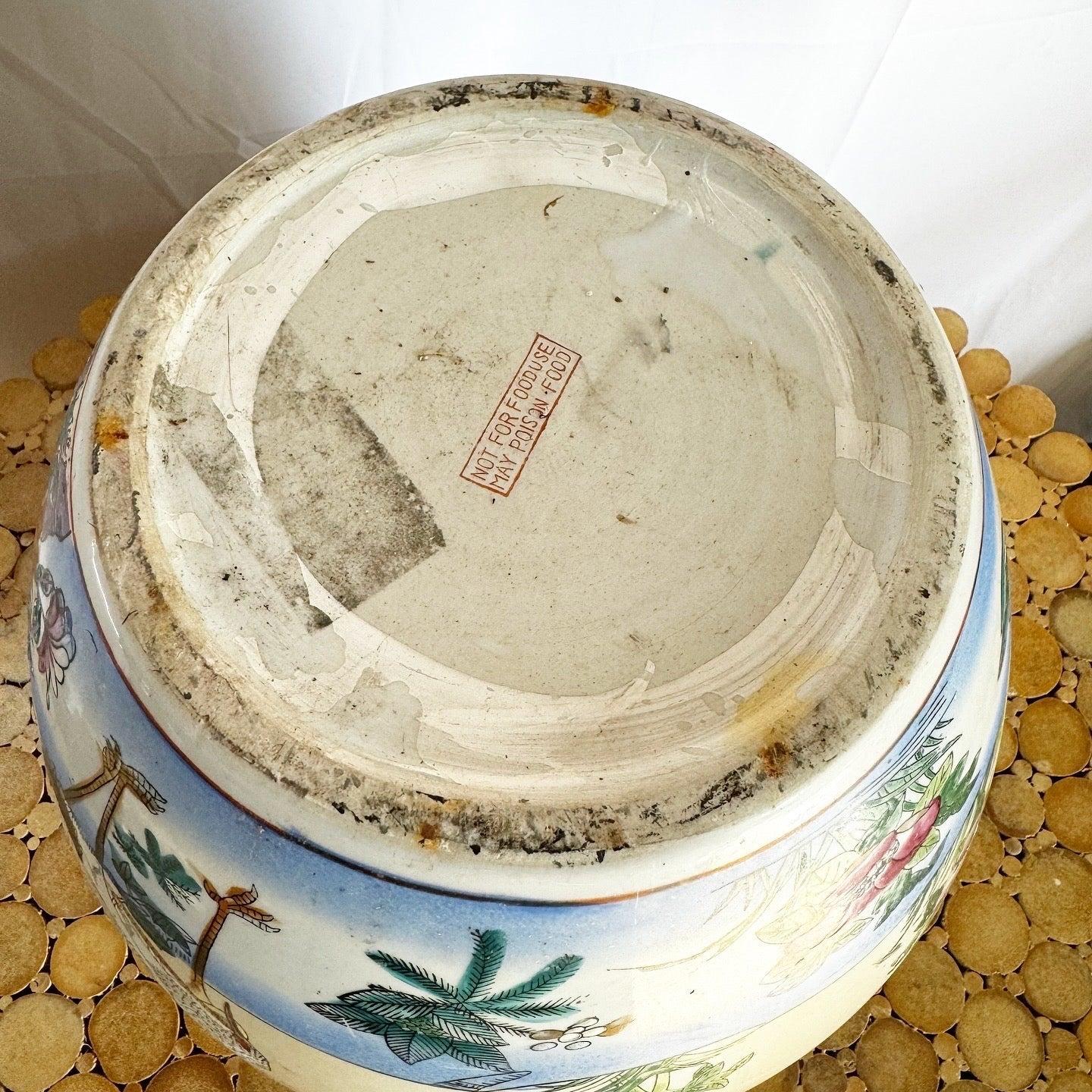 Vase/plante chinois en porcelaine peint à la main en vente 3