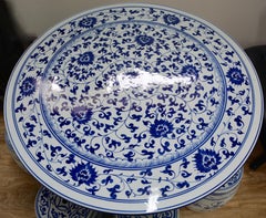 Chinese Hand Painted Porcelain Garden Table and Stools