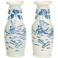 Antique Chinese Hand Painted Porcelain Vases